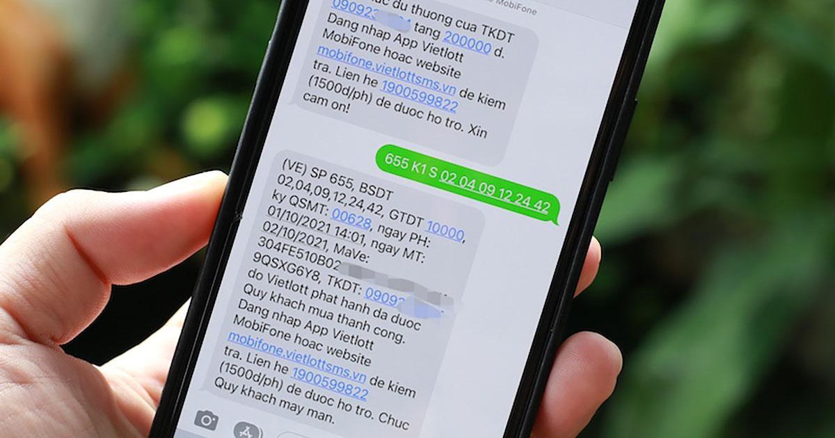 Mua xổ số Vietlott qua kênh SMS chính thức